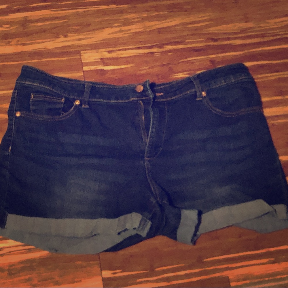New York & Company Dark Denim Shorts